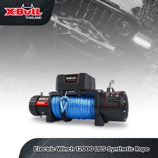 X-BULL Electric Winch 12000 LBS 12V Synthetic  Rope SUV Jeep Truck 4WD