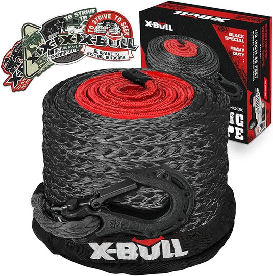 X-BULL Synthetic Winch Rope Kit 1/2" X 85ft 30000 LBS