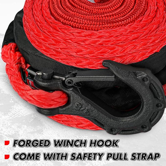 X-BULL Synthetic Winch Rope Kit 1/2" X 85ft 30000 LBS