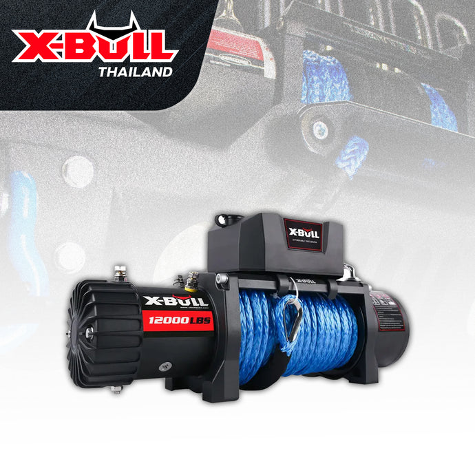 X-BULL Electric Winch 12000 LBS 12V Synthetic  Rope SUV Jeep Truck 4WD